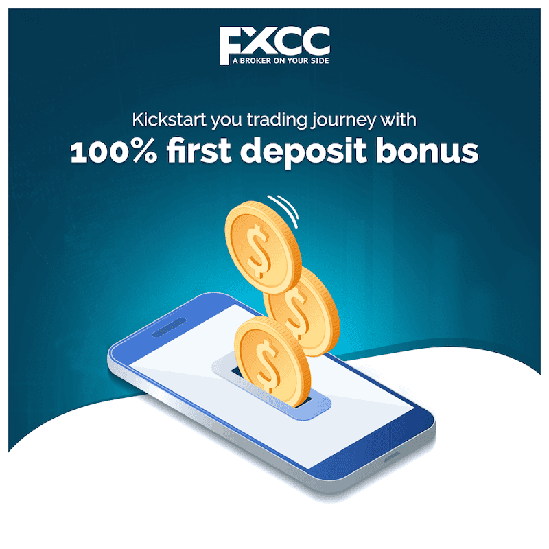 FXCC - 100% First Deposit Bonus