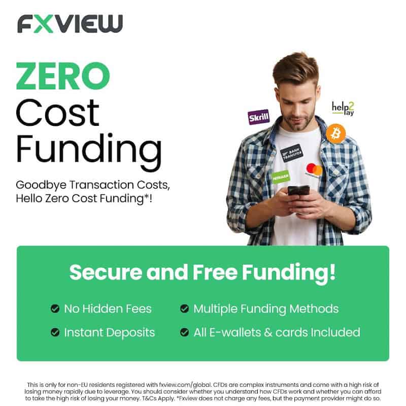 Fxview Offers Zero Cost Funding for Effortless Trading