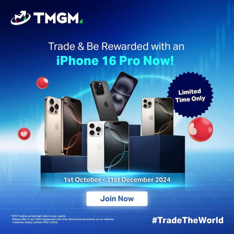 TMGM Launches “Trade & Be Rewarded” Campaign: Win a New Smartphone Today!