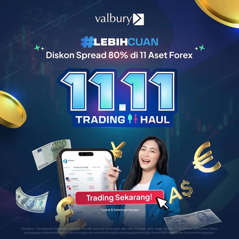 Valbury Offers Up to 80% Discount on Spreads for 11 Major Forex Pairs