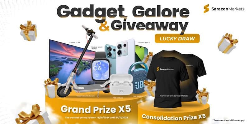SaracenMarkets Launches Exciting Gadget Galore Giveaway for Malaysian Traders