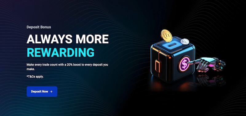 VT Markets ─ 20% Deposit Bonus
