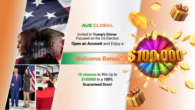 AUS GLOBAL Launches Exclusive “Welcome Event” for New Clients with Exciting Prizes and 100% Winning Chances