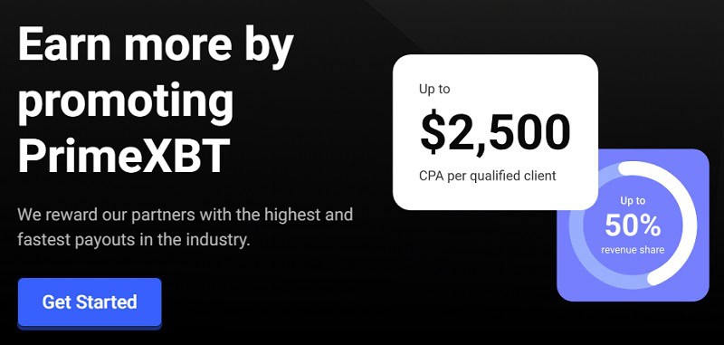 Earn Up to $2,500 with PrimeXBT's Lucrative Partner Programs