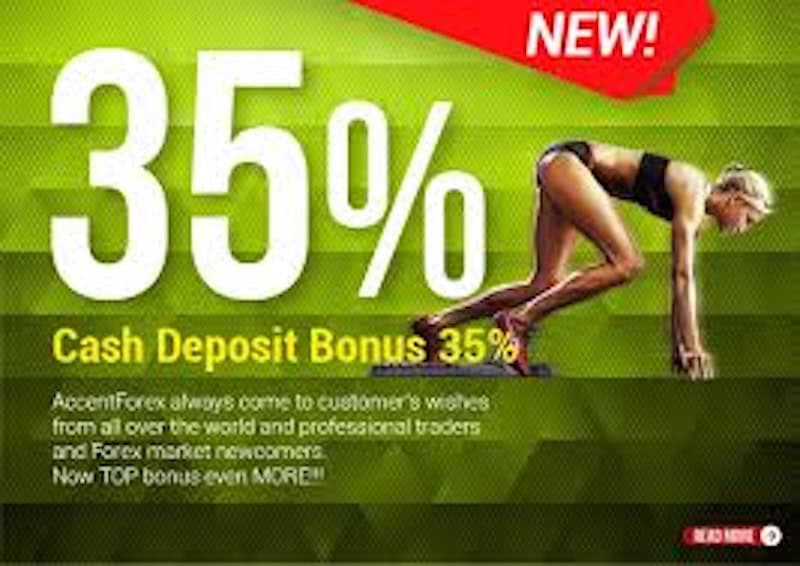 AccentForex - 35% Cash Bonus