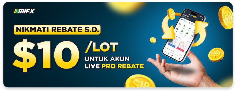 MIFX Live Pro Rebate Account Promo Offers Up to $10 Per Lot