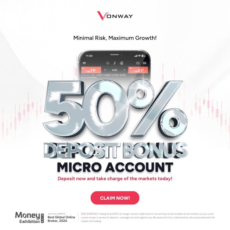 VonWay - 50% Deposit Bonus