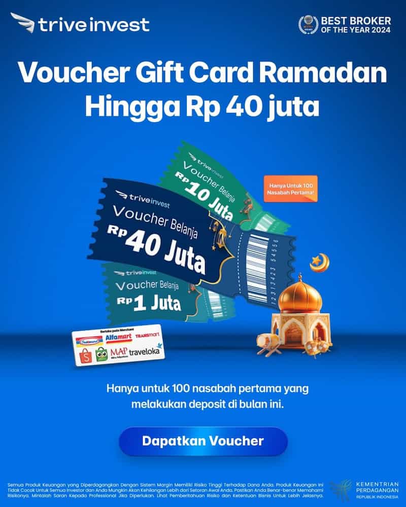 Trive Invest Launches Ramadan Gift Card Voucher Program with Rewards Up to Rp 40 Million