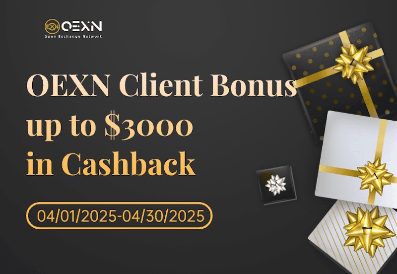 OEXN Launches April Cashback Promotion: Earn Up to $6,888 USDT!