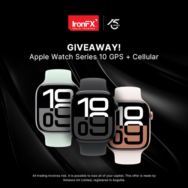 IronFX Launches Giveaway: Win an Apple Watch Series 10 GPS + Cellular