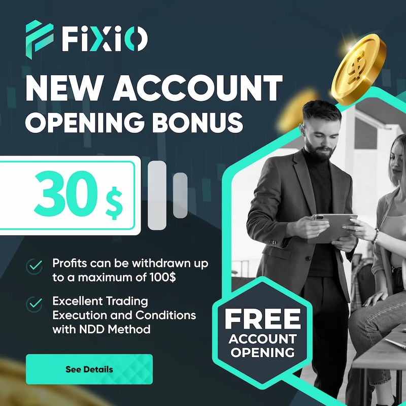 FiXiO No Deposit Bonus - $30 Welcome Bonus