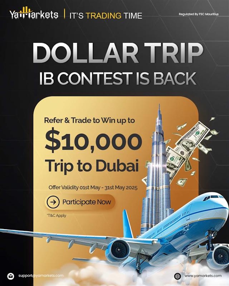 YaMarkets Launches Dollar Trip IB Contest II: Win Up to $10,000 and a Trip to Dubai