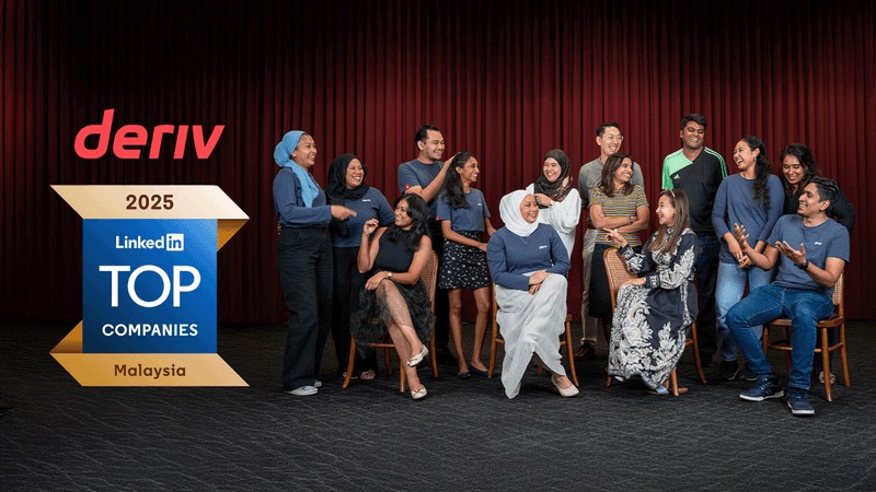 Deriv Recognized as One of LinkedIn’s Top Companies in Malaysia for 2025 for Career Growth and Workplace Excellence