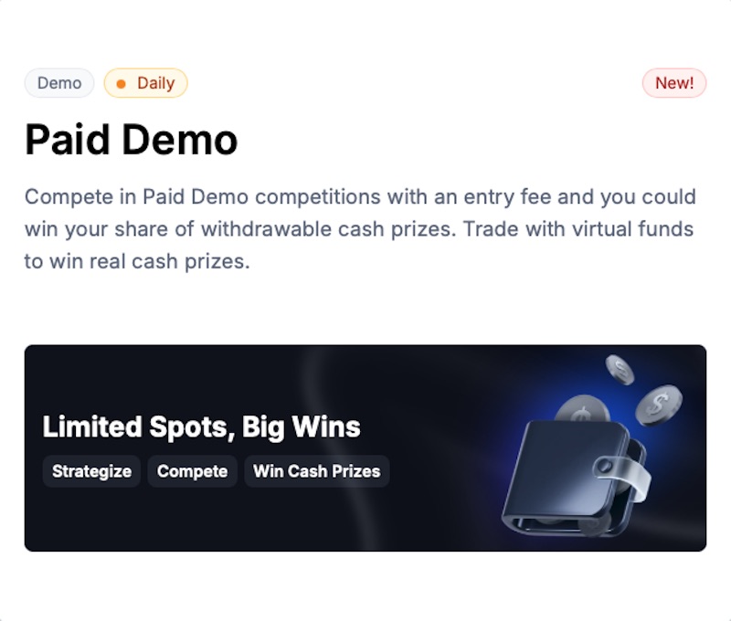 XM Paid Demo Contest
