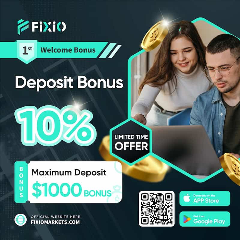 FIXIO - 10% First Deposit Bonus