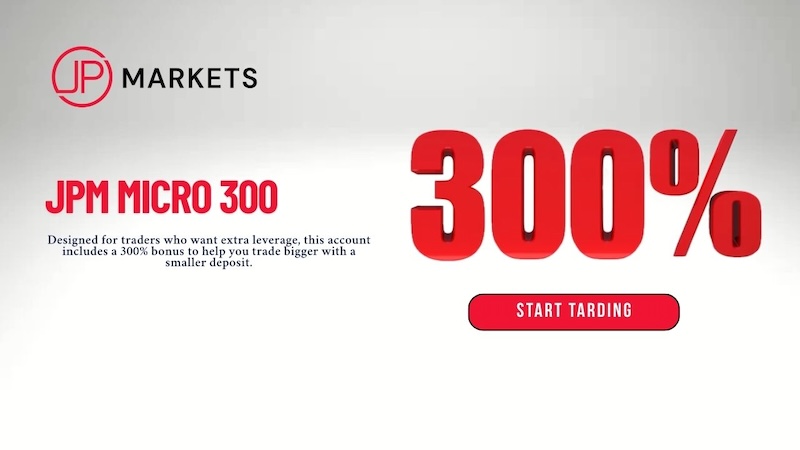 JP Markets - 300% Micro Bonus