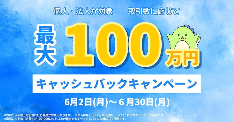 Maximize Your Trading Profits with Up to ¥1 Million Cashback in Gaitame Finest MT4/MT5 Campaign – June 2025