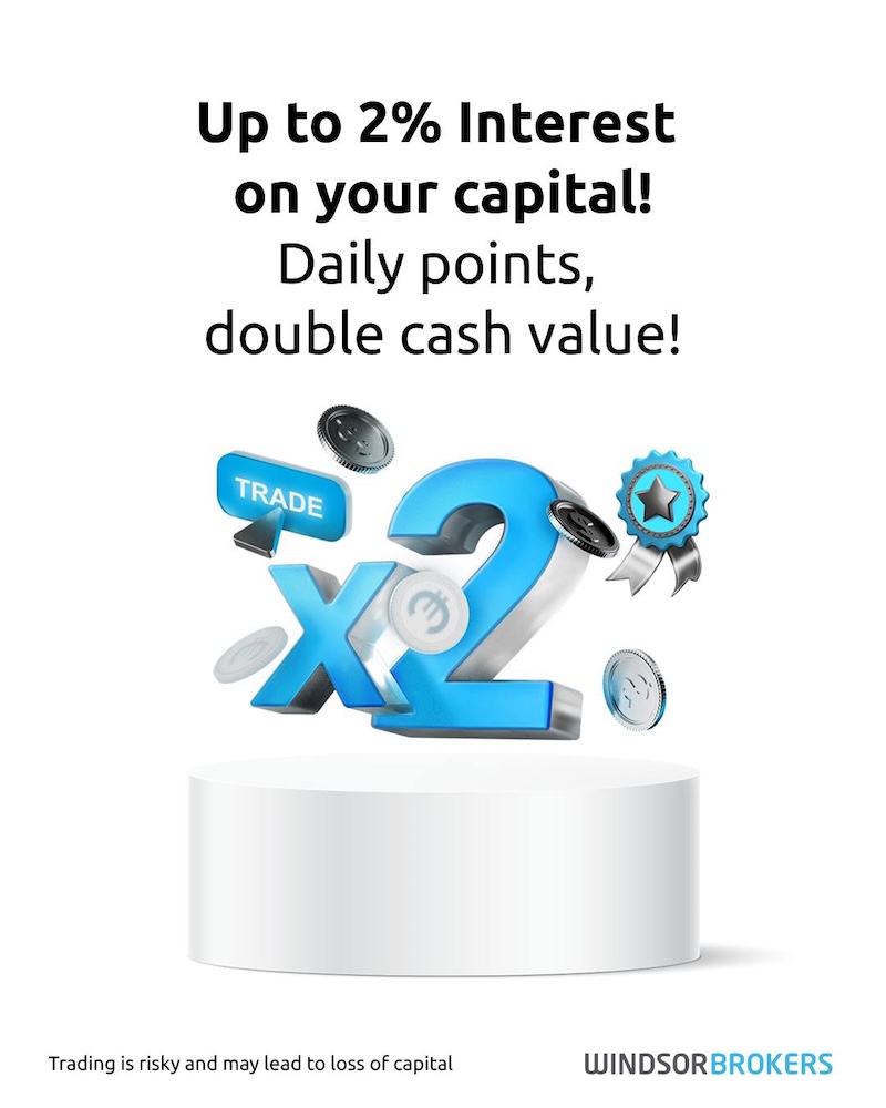 Windsor Brokers Launches Loyalty Program Offering Up to 2% Interest in Redeemable Points