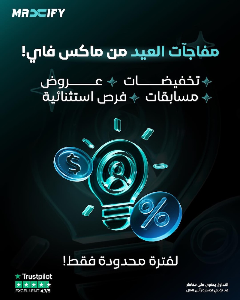 MaxiFy Announces Exclusive Eid al-Adha Trading Promotions: Reduced Spreads, Account Discounts, Bonus, and $5,000 Trading Contest