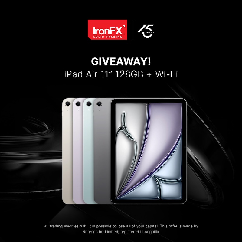 IronFX Launches Exciting iPad Air 11” Giveaway to Reward Traders