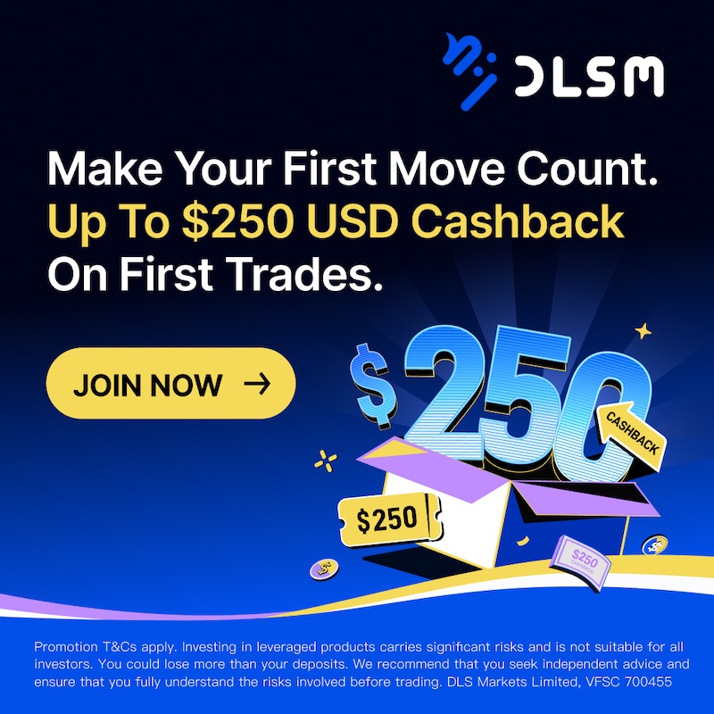 DLSM Launches Up to $250 USD Cashback for First-Time Traders