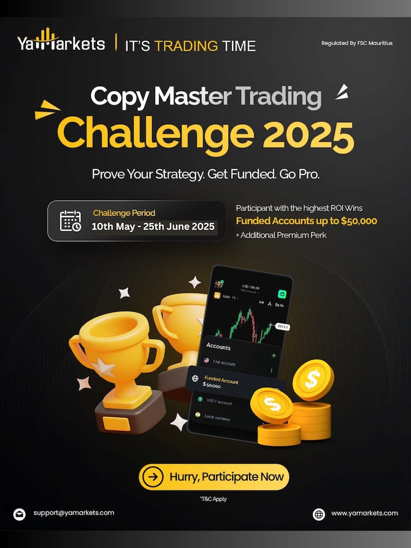 YaMarkets Launches Copy Master Challenge 2025: Trade, Win, and Get Funded Up to $50,000
