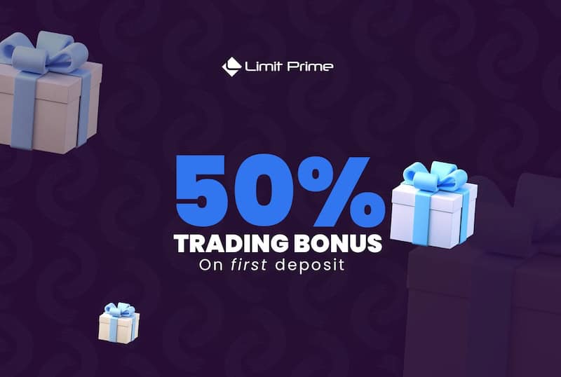 Limit Prime Launches Exclusive 50% Trading Bonus for New Clients — Boost Your First Deposit by up to €250