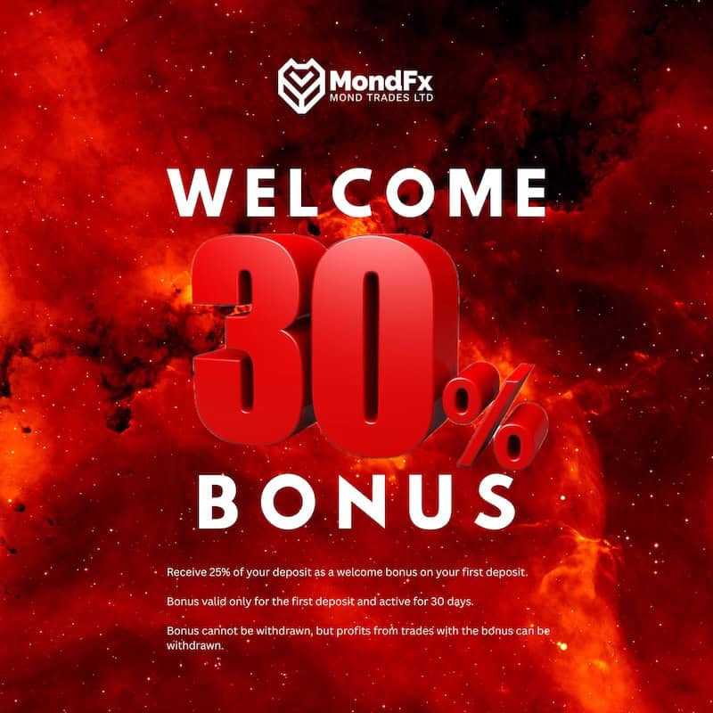 MondFx - 30% Welcome Bonus