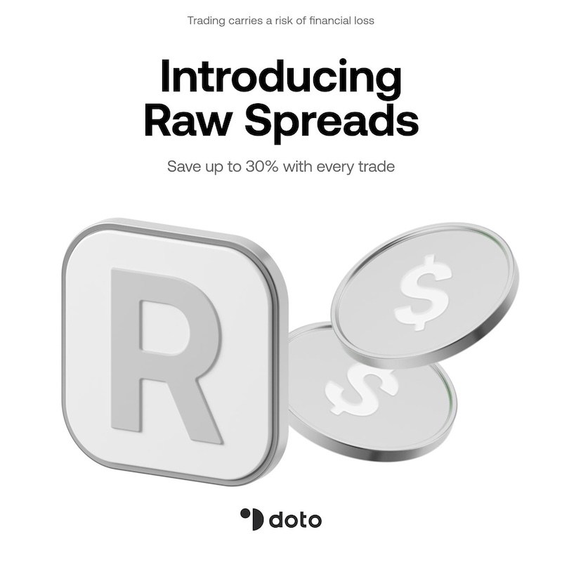 Doto Launches Raw Spread Accounts to Help Traders Save Up to 30% on Every Trade with Tight Spreads and Fixed Commissions