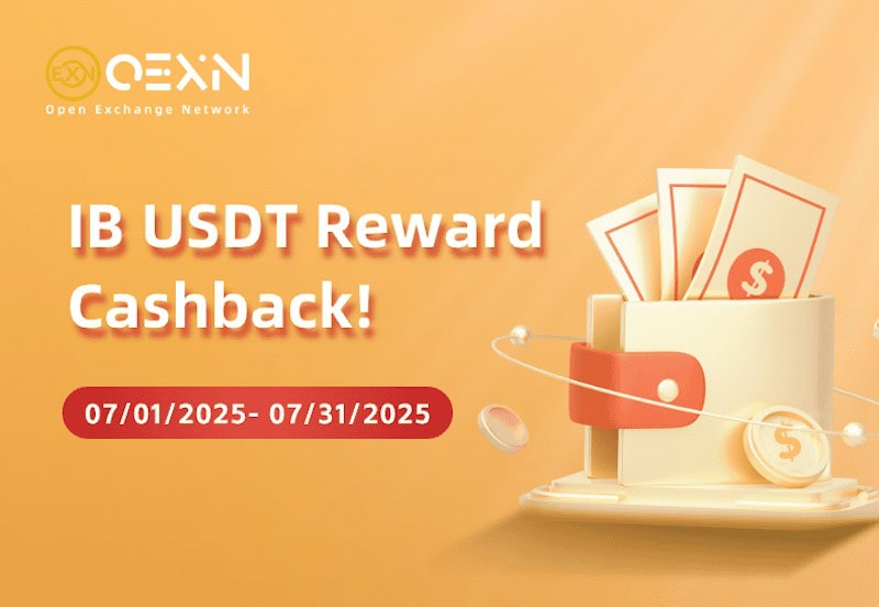 OEXN Highlights Ongoing IB USDT Reward Cashback Promotion for July 2025