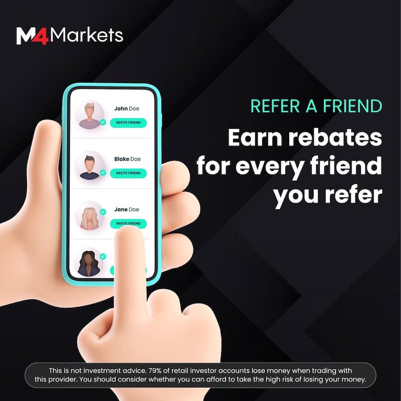 Earn Unlimited Trading Rewards with M4Markets’ Ongoing “Refer a Friend” Program