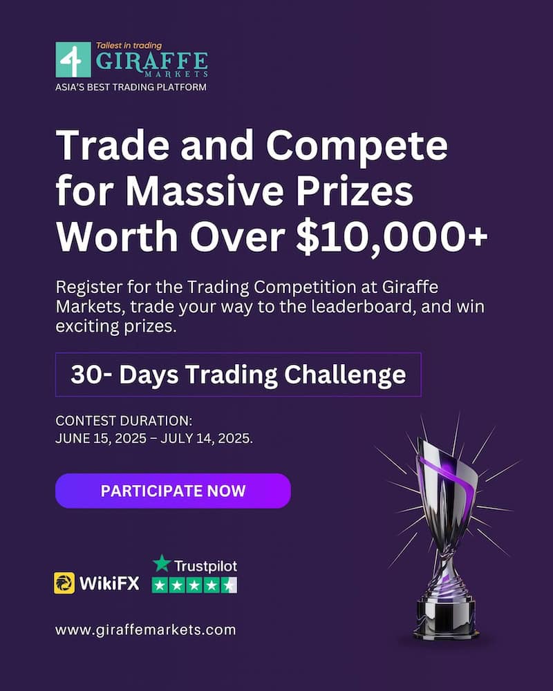 Giraffe Markets 30-Day Trading Challenge Returns with Over $10,000 in Prizes – Compete and Win Big Every Month