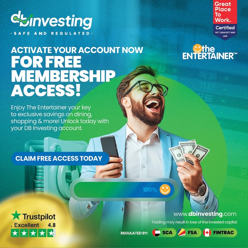 DB Investing Rewards Traders with Exclusive 6-Month Free Access to The Entertainer App Across UAE & Saudi Arabia
