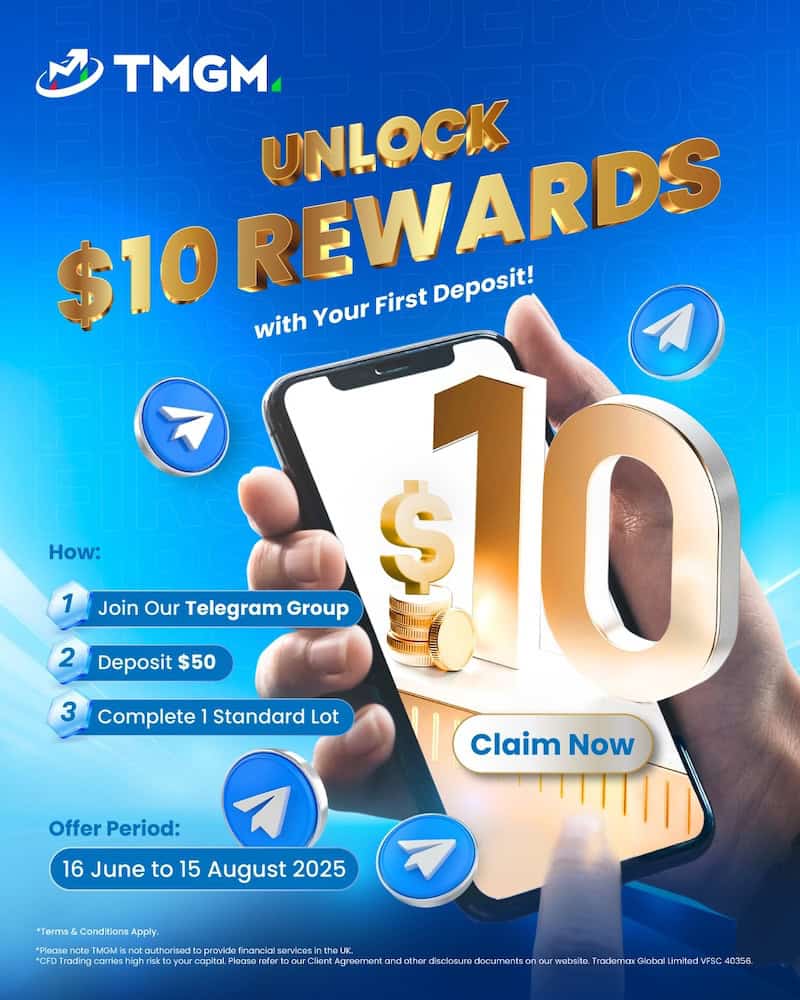 TMGM Launches Limited-Time “Trade & Earn” $10 Cashback Promotion for New Traders