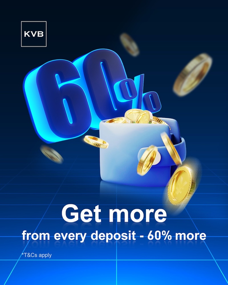 Unlock More Trading Power: KVB Launches 60% Deposit Bonus Promotion, Up to $3,000 in Extra Trading Credit
