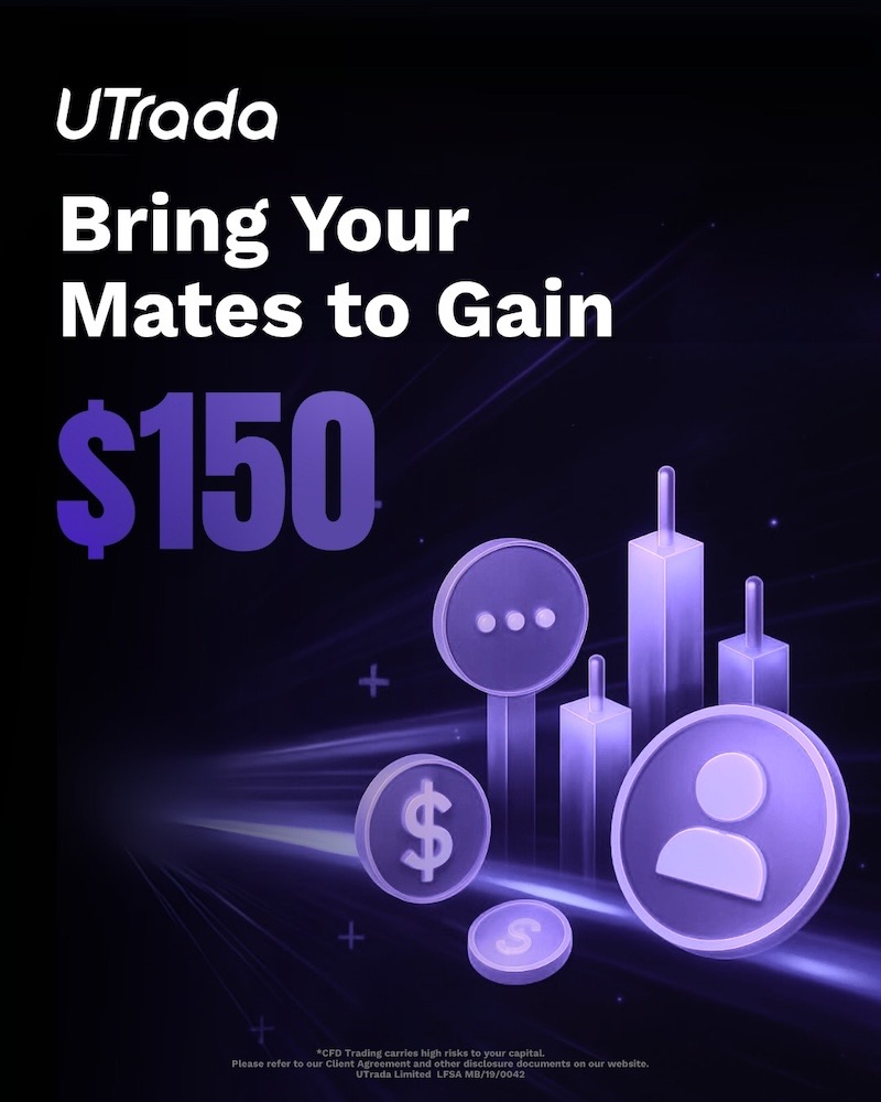 Earn $150 for Every Referral with UTrada’s New Limited-Time Trader Referral Bonus