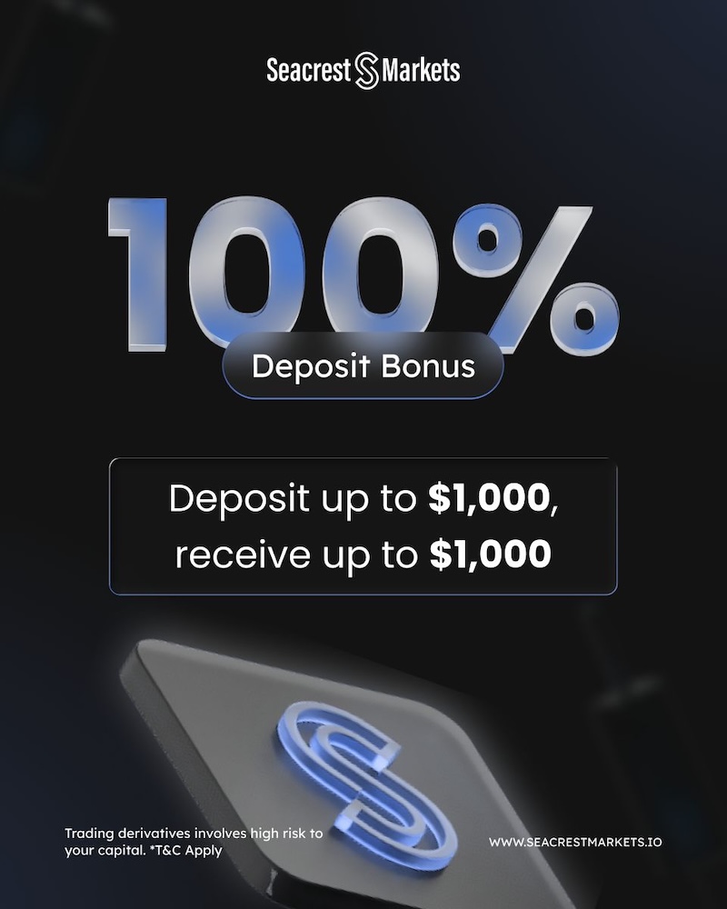 Seacrest Markets ─ 100% First-Time Deposit Bonus