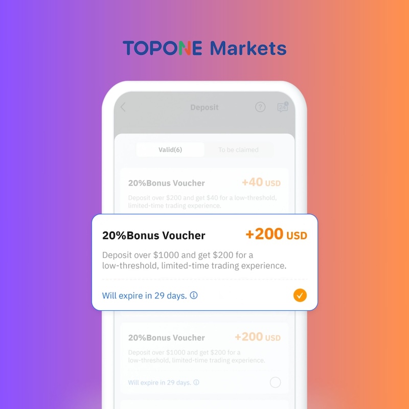 TOPONE Markets Offers Ongoing 20% Deposit Bonus – Earn Up to $3,000 to Boost Your Trading Power