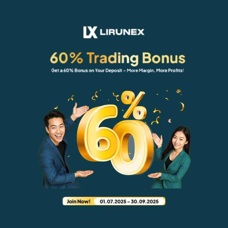 Lirunex Launches Limited-Time 60% Trading Bonus to Boost Trader Margins and Profit Potential