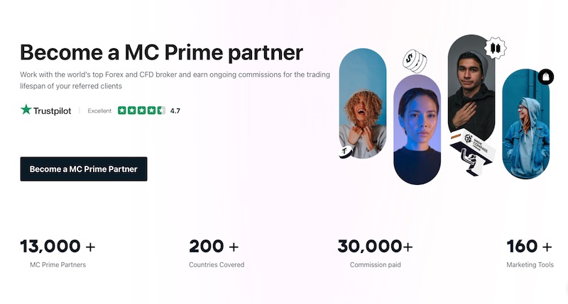 Join MC Prime Partner Program and Earn Up to 65% Lifetime Commissions with a Leading Global Forex and CFD Broker