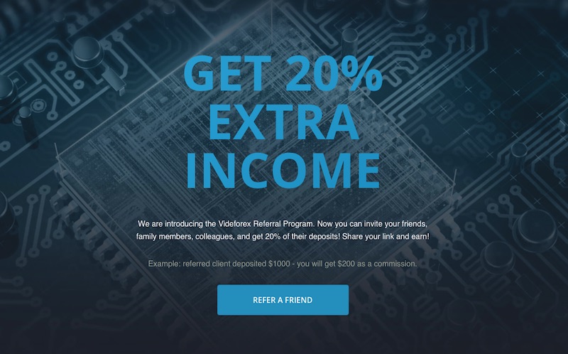 Videforex Launches New Referral Program Offering 20% Extra Income on Client Deposits