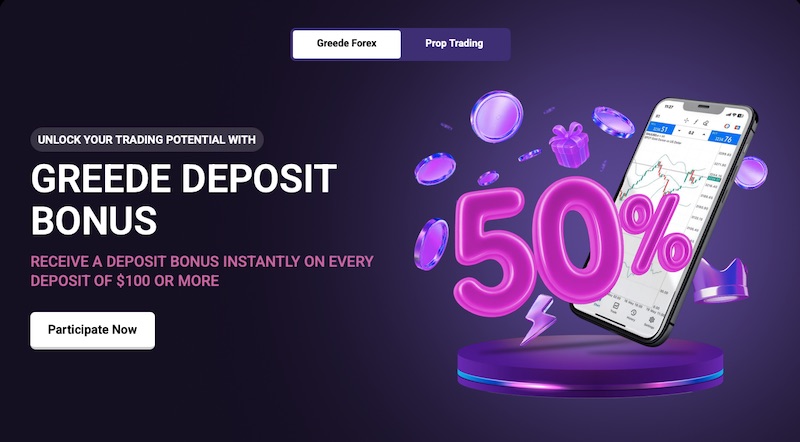 Greede - 50 % Deposit Bonus