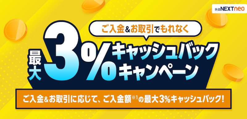 Gaitame Finest Launches Up to 3% Cashback Campaign on Deposits and Trades – Earn Up to 1,000,000 Yen