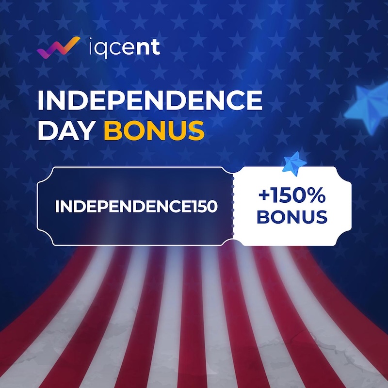 IQCent Launches 150% Independence Day Deposit Bonus to Empower Global Traders
