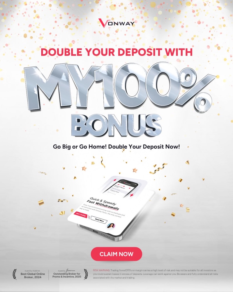 Vonway Launches 100% Deposit Bonus Promotion — Available Until August 8, 2025