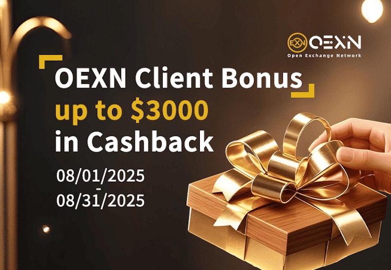OEXN Launches August Bonus Promotion Offering Up to $3,000 in Trading Rewards