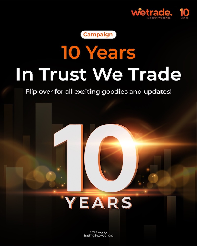 WeTrade Celebrates 10th Anniversary with Up to $100,000 in Cash Rewards and Limited-Edition Gold Note