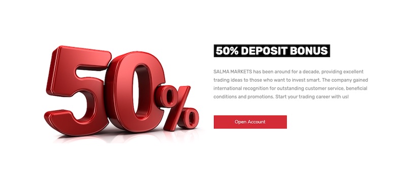 Salma Markets - 50% Deposit Bonus