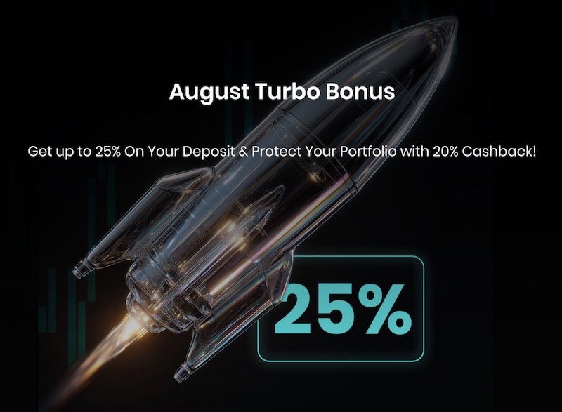 GVD Markets Launches August Turbo Bonus — Power Up Your Trading with Up to 25% Credit and 20% Cashback