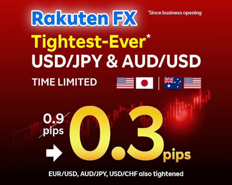 Rakuten FX September Flash Deal: Enjoy Ultra-Tight Spreads on 5 Major Currency Pairs Until October 3